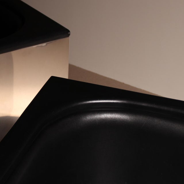 Black Inox Armchairs, Germany, 1980s, Set of 2 For Sale - Image 8 of 18