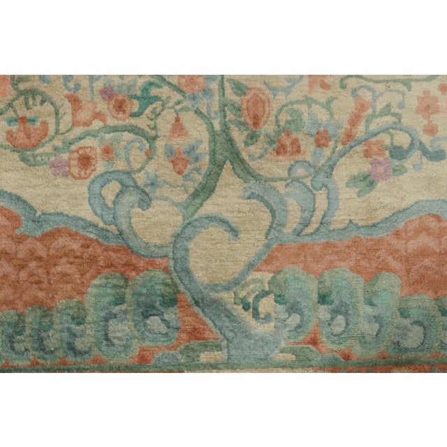 Rug & Kilim Title: Antique Chinese ‘Tree of Life’ Rug, Rare and Regal Floral Design - Rug & Kilim For Sale - Image 4 of 7