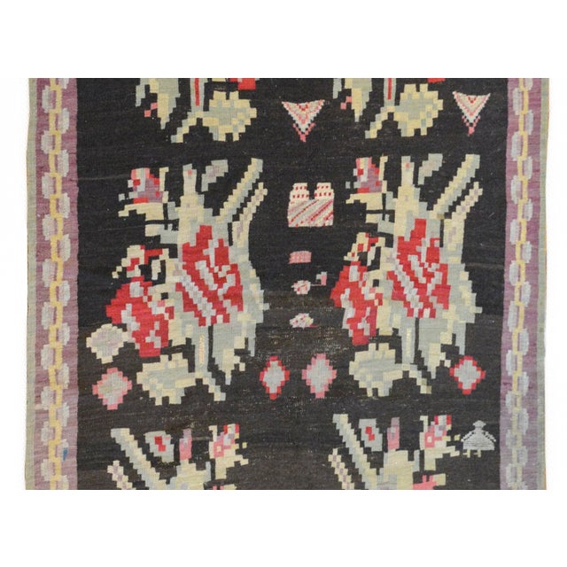 1930s Early 20th Century Bessarabian Kilim Rug For Sale - Image 5 of 10