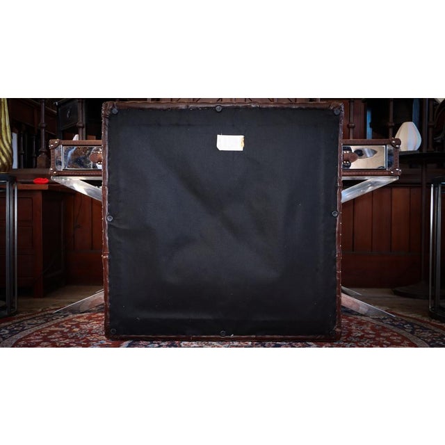 Sqaure Lord Digsby Ottoman in Tan Leather from Timothy Oulton, 2010s For Sale - Image 6 of 15