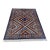 Fine Afghan Kazak Style Rainbow Sunburst Wool Rug 5x7 For Sale