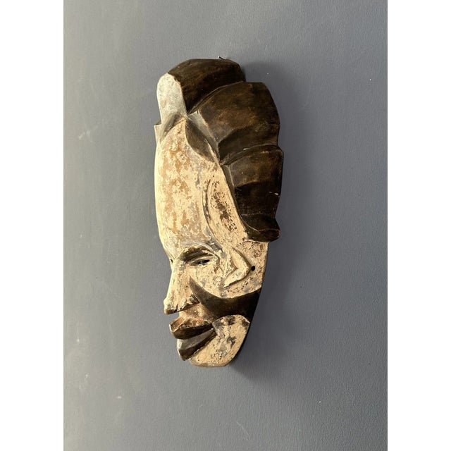 Long White Mask in Sapele For Sale - Image 3 of 5