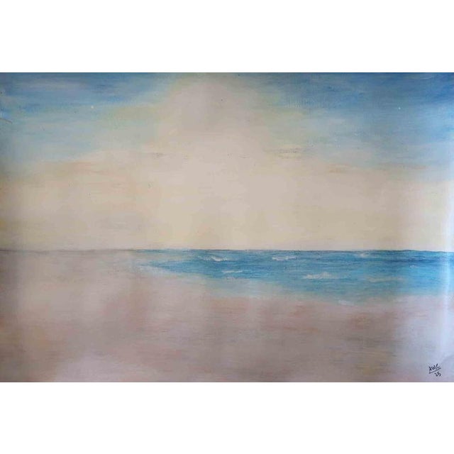 Anna Maria Caboni, Sky and Sea, Acrylic Painting, 2025 For Sale - Image 4 of 4