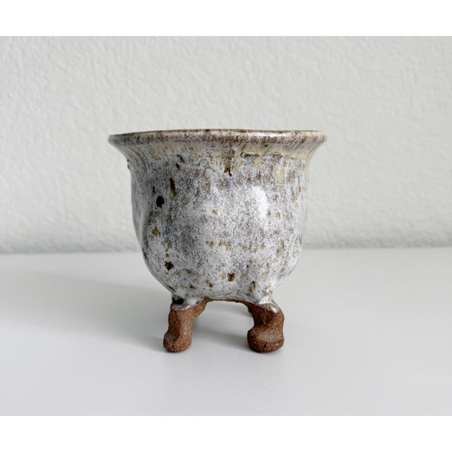 Mid 20th Century Studio Pottery Footed Plant Pot, Mid 20th Century For Sale - Image 5 of 7