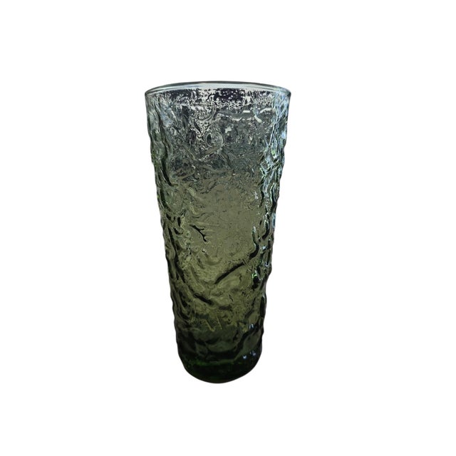 Anchor Hocking Mid 20th Century Mid Century Modern Anchor Hocking Lido Milano Eight Glass Set With Carrier - Set of 9 For Sale - Image 4 of 6