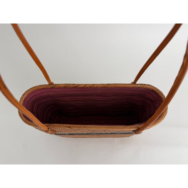 Handwoven Vintage Lomboc Rattan Basket Bag For Sale - Image 10 of 10