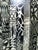 Dramatic Gilded Silver and Black Lacquer Folding Screen For Sale - Image 9 of 9