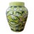 Circa 1900 Italian Majolica Porcelain Banded Floral Motif Vase For Sale
