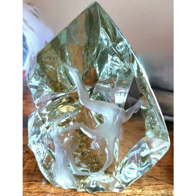 Beautiful Contemporary Swedish Intaglio Sculpted Ultra Fine Crystal For Sale - Image 13 of 13