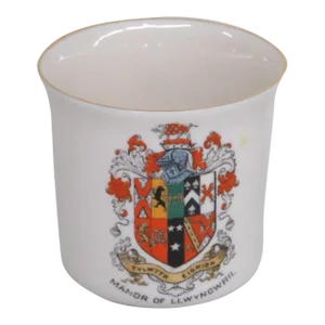 Wh Goss England Porcelain Manor of Llwyngwril Wales Small Mug Cup