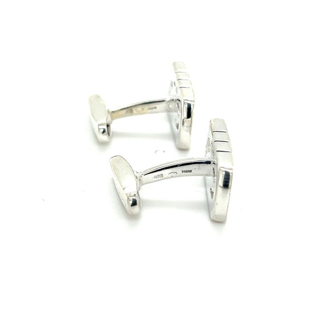 Bulgari Bvlgari Estate Mens Cufflinks Sterling Silver B2 TRUSTED SELLER SINCE 2002 PLEASE SEE OUR HUNDREDS OF POSITIVE...