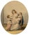 Paper Attrib. Henry William Bunbury, Lady Rushout Seated & Children, Watercolour For Sale - Image 7 of 7