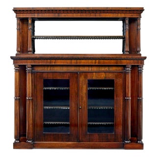 Mid 19th Century Palisander Mirrored Chiffionier, 1840 For Sale