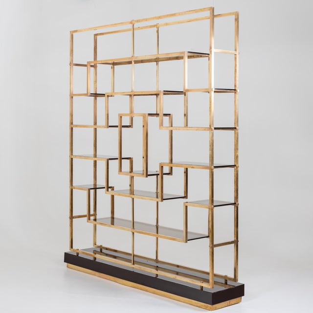 Kim Moltzer Modernist Brass Etagere For Sale - Image 9 of 9