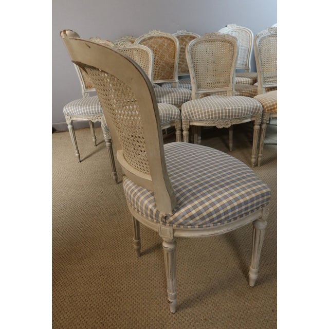 Louis XVI Style Chairs, 1970s, Set of 14 For Sale - Image 6 of 11