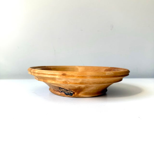Late 20th Century Lathe Turned Alaskan Birch Bowl For Sale - Image 4 of 8