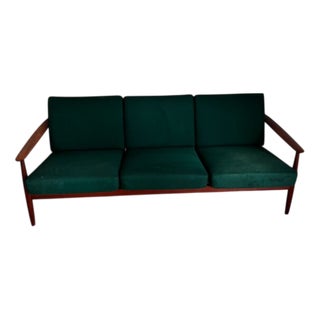 Vintage Teak 3-Seater Sofa, Denmark, 1960s For Sale