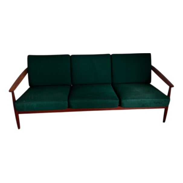 Vintage Teak 3-Seater Sofa, Denmark, 1960s For Sale