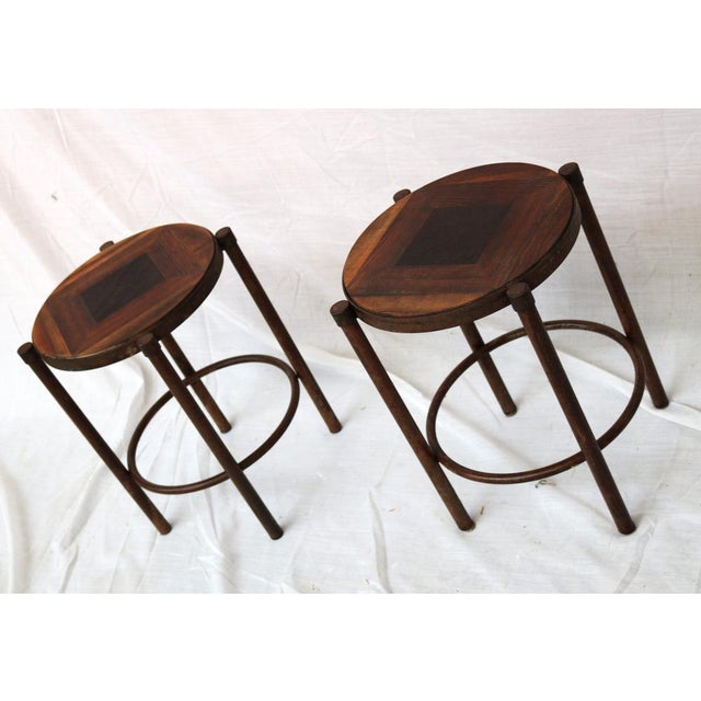 Industrial Style Coffee Tables, Set of 2 For Sale - Image 6 of 8