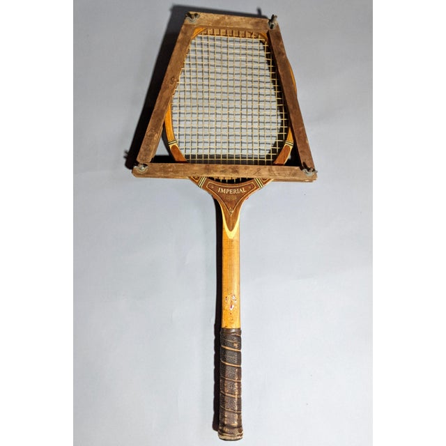 Vintage 1930s Natural Wood Tennis Rackets With Braces Set of Three (3) Chairish