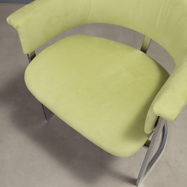 Green Vintage Chairs by Vittorio Introini, 1970s, Set of 6 For Sale - Image 8 of 10