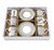 Ceramic Palladium Coffee Cups with Gift Box by Pozzi Milano, Set of 6 For Sale - Image 7 of 8