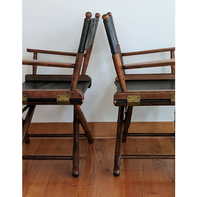 1960s Vintage Gold Medal Furniture Co. Director's Chairs A Pair