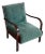 Danish Art Deco Low Lounge Chair With Open Armrests in Cuban Mahogany 1930-40s For Sale