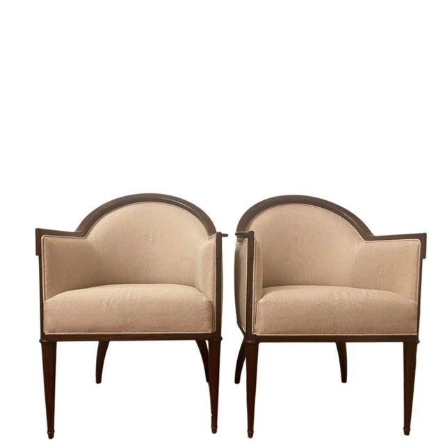 Wood Vintage French Side Chairs by Jean-Rémy Couradette, 2000, Set of 2 For Sale - Image 7 of 7
