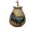 Vintage MCM Drip Glaze Studio Pottery Table Lamp | Cobalt & Amber Circa 1970s For Sale - Image 4 of 7
