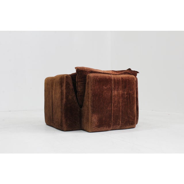 Vintage Italian Brown Lounge Chair, 1970s For Sale - Image 6 of 13
