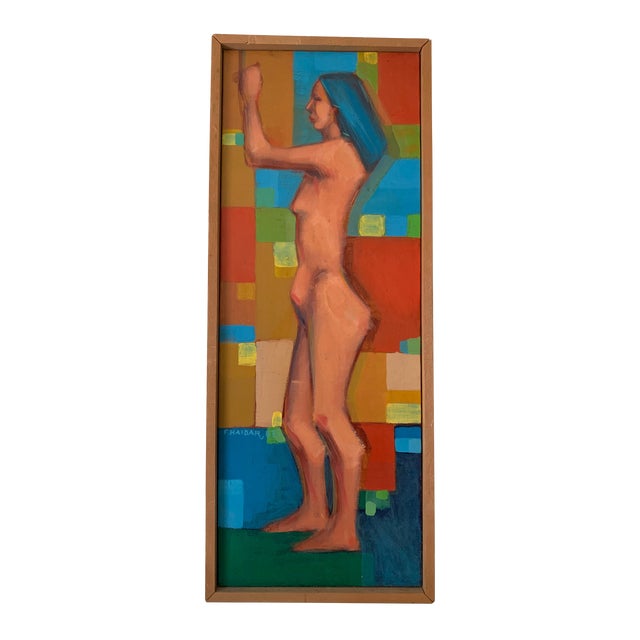 Oil Painting - Figure With Squares For Sale