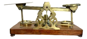 Large Antique Victorian Postal Scales and Weights by S. Mordan, London, 1880