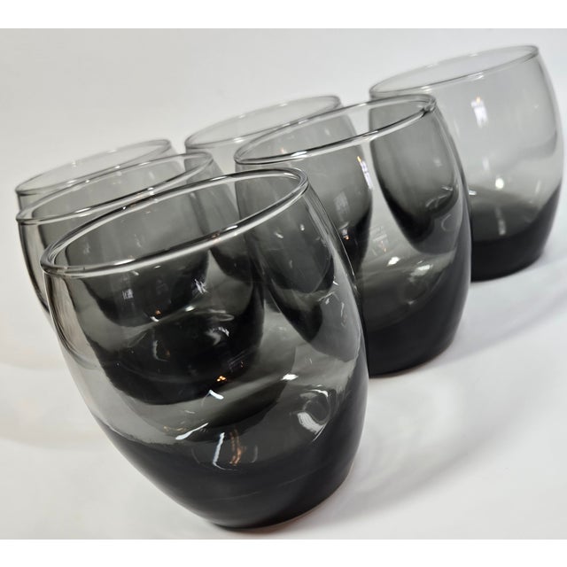 Mid-Century Modern Mid Century Smoky Gray Roly Polies- Set of Seven For Sale - Image 3 of 10