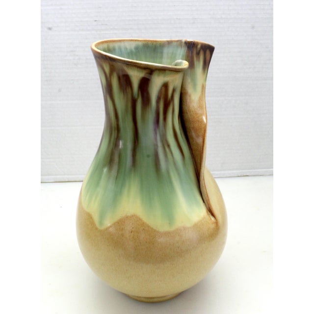 Signed by Marcel Garcia Arroyo MCM Master 11" Ceramic Ribbon Vase For Sale - Image 10 of 15