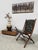 1950s Vintage Leather Folding Campaign Chair by Leren Klapstoel, 1950 For Sale - Image 5 of 8