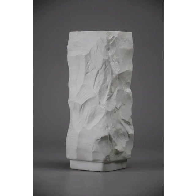 Matt White Porcelain Vase by Seltmann & Weiden, 1960s For Sale - Image 12 of 12