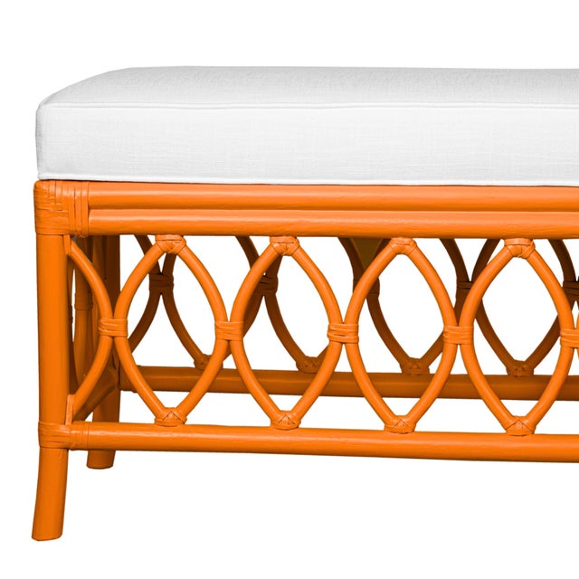 David Francis Lillian Bench - Orange For Sale - Image 4 of 8
