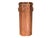 Hand-hammered umbrella stand. Two Brass handles. Brass band trim with small rivets.