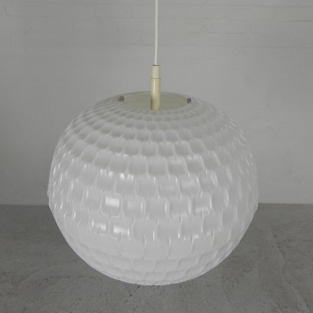 Plastic Vintage Plastic Sphere Pendant Lamp by Aloys F. Gangkofner for Erco, 1960s For Sale - Image 7 of 15