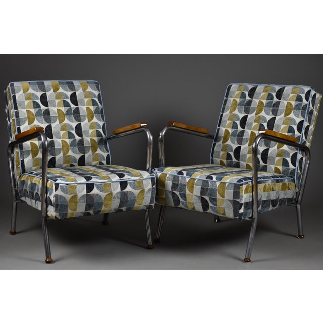 Bauhaus Armchairs, Poland, 1950s, Set of 2 For Sale - Image 14 of 14