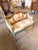 Vintage Louis XVI Cherub Sofa Biege & Sage Green For Sale - Image 4 of 7