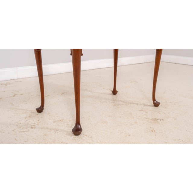 Wood Stickley Colonial Williamsburg Mahogany Tea Table For Sale - Image 7 of 14