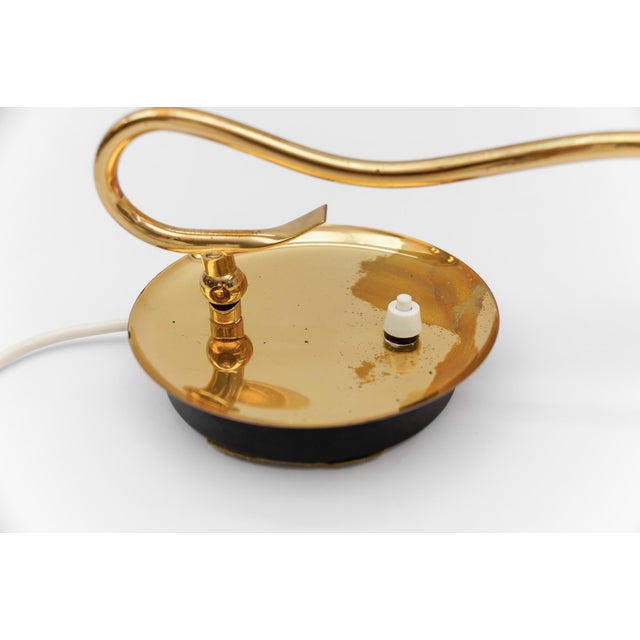 Mid-Century Modern Brass and Acrylic Table Lamp, 1950s For Sale - Image 12 of 14