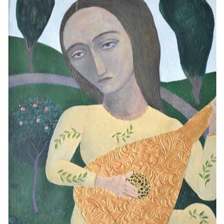Rhythm Of Summer' Contemporary Figurative Painting by Celia Roberts 2000 For Sale