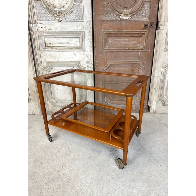 1970s Vintage Rolling Trolley, 1970s For Sale - Image 5 of 11