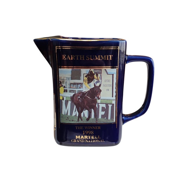 Mid-Century Modern 1998 Martell Cognac Grand National Numbered Limited Edition Whisky Water Jug For Sale - Image 3 of 6