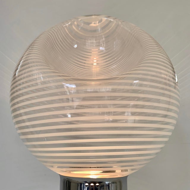 Vintage Corba Glass Table Lamp by Gino Vistosi for Vistosi, 1960s For Sale - Image 13 of 18