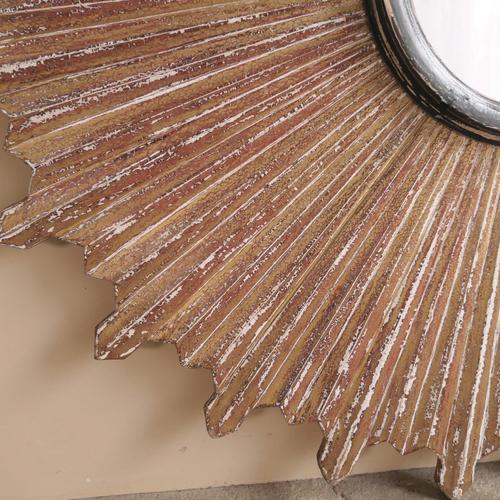 Large Vintage Sunbeam Mirror For Sale - Image 6 of 13