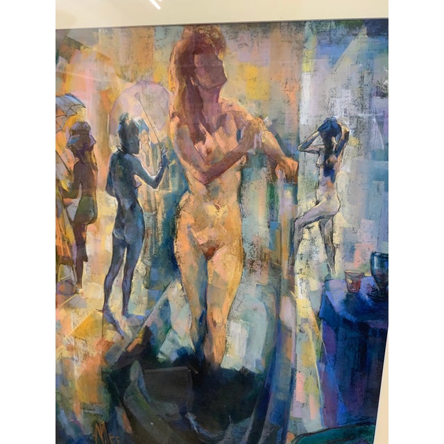 Vintage Pastel and Charcoal Drawing of a Nude For Sale In Providence - Image 6 of 13